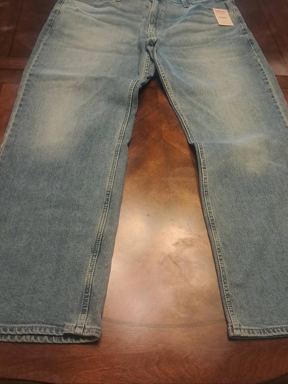 Levis Strauss Signature by Levi Strauss Light Blue Straight Leg Jeans